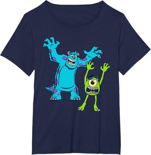 Miniatura 35 de Disney Pixar Monsters University Sulley and Mike T-Shirt Black,Navy Blue,Asphalt Grey,White,Baby Blue,Red,Kelly Green,Olive Green,Lemon