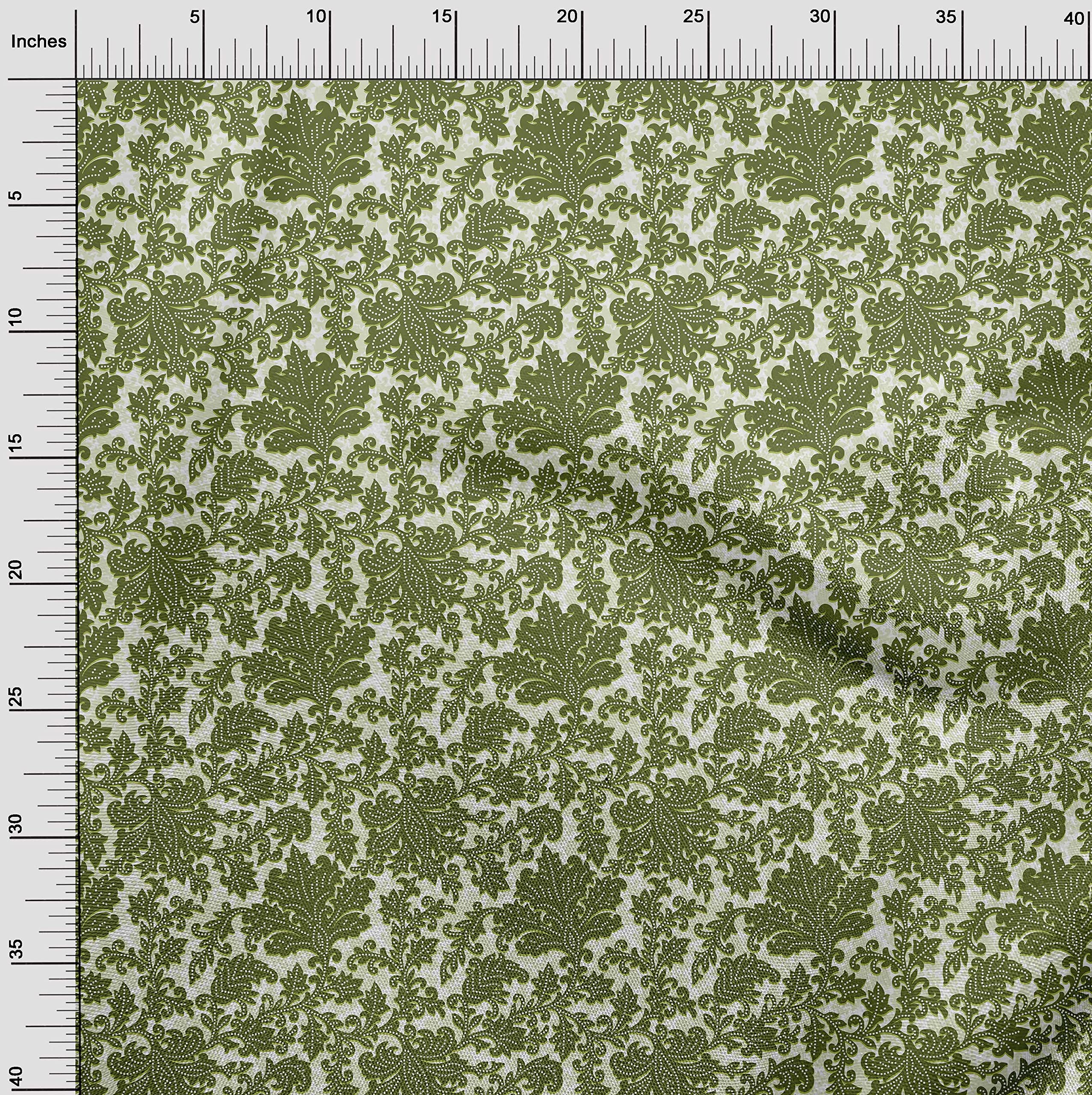 Amazon.com: oneOone Silk Tabby Dark Olive Green Fabric