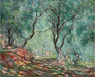 Olive Tree Wood in The Moreno Garden by Claude Monet