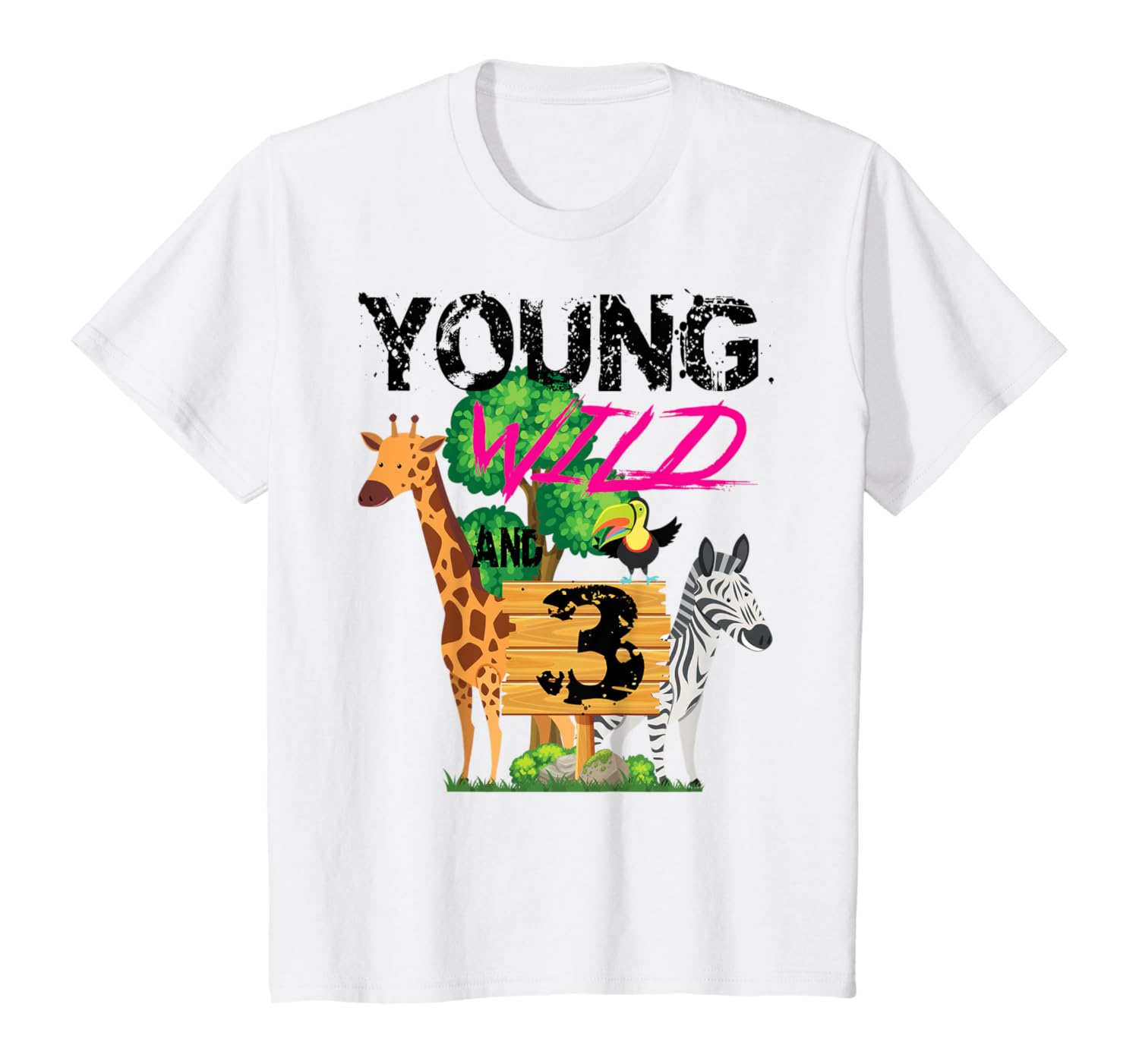 kids young wild and 3 three zoo safari animal jungle girl shirts