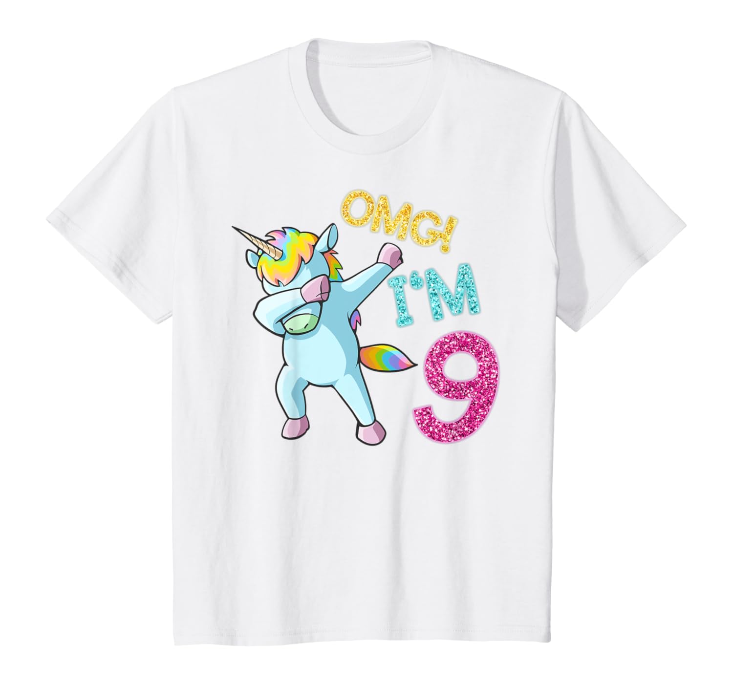 9 year old girl birthday shirt