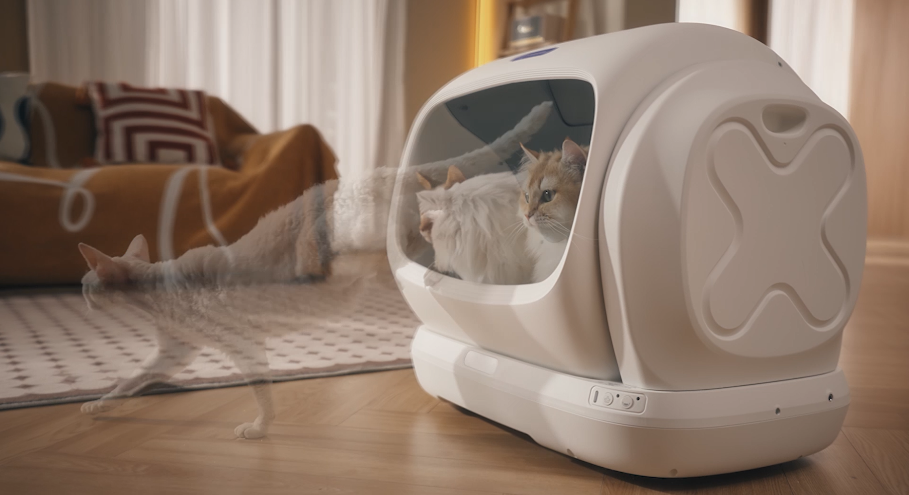 Self Cleaning Cat Litter Box Automatic Cleaning, XXXL Extra Large Electric Auto Litter Box for Multiple Cats, Smart Litter Tray with Anti-Pinch, APP Control, Odor-Free, Includes Liners - image 8