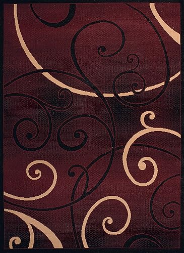 United Weavers Dallas Bangles - Alfombra decorativa de 2 x 8 pulgadas, alfombra moderna para interiores con patrón de desplazamiento y respaldo de