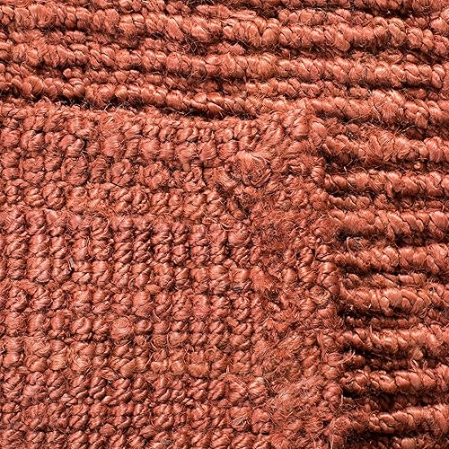Vista 199 de SAFAVIEH Colección Natural Fiber NF447A - Tapete de pasillo, yute texturizado grueso tejido a mano de 0.75 pulgadas de grosor, ideal para zonas