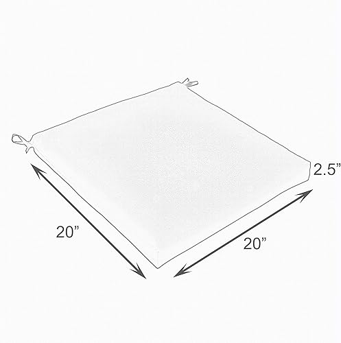 Miniatura 2 de Sorra Home Juego de 2 cojines cuadrados para asiento de silla para interiores o exteriores, 2 unidades (paquete de 1), azul marino floral