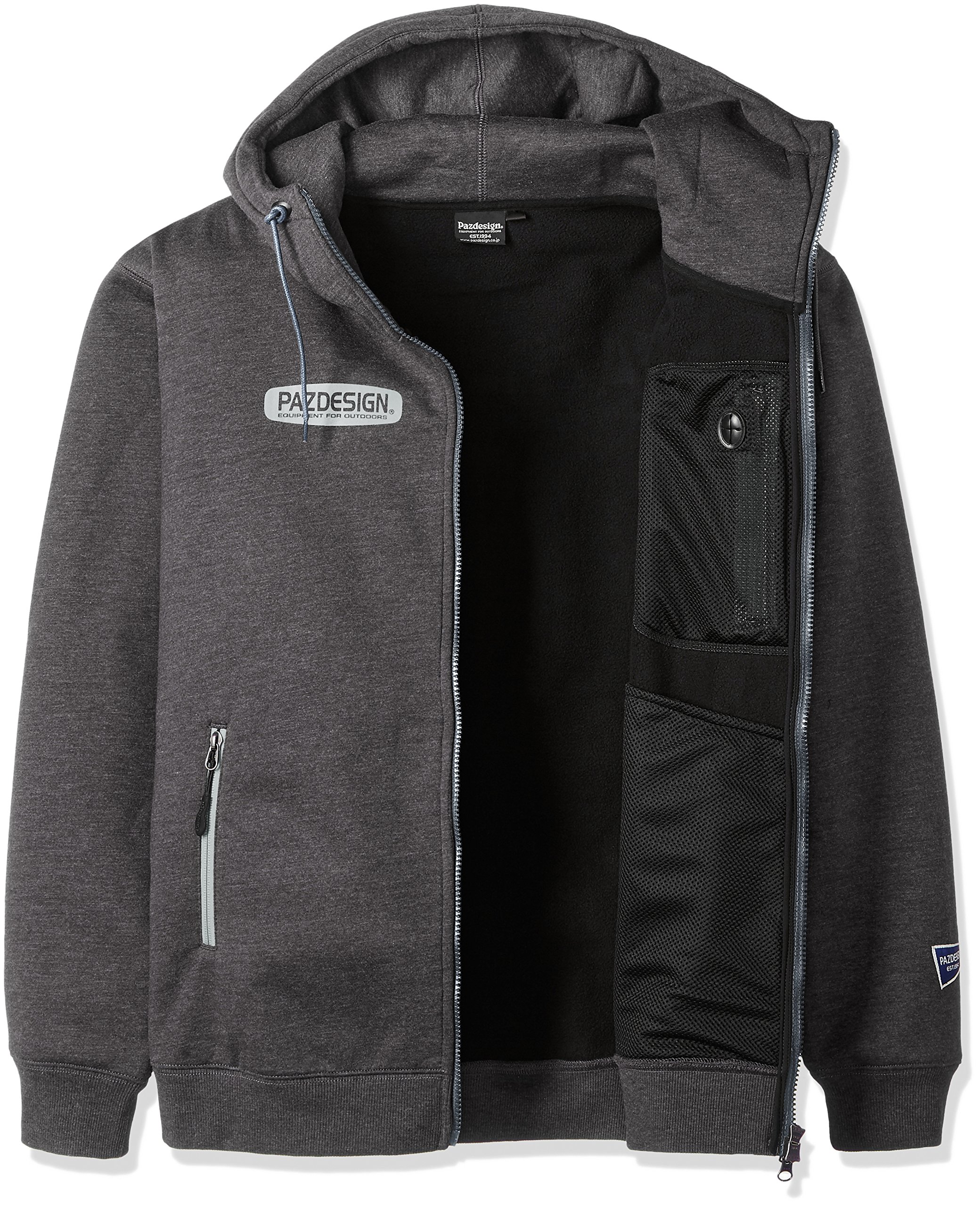 Amazon | パズデザイン ウィンドガードパーカ SJK-008 チャコール