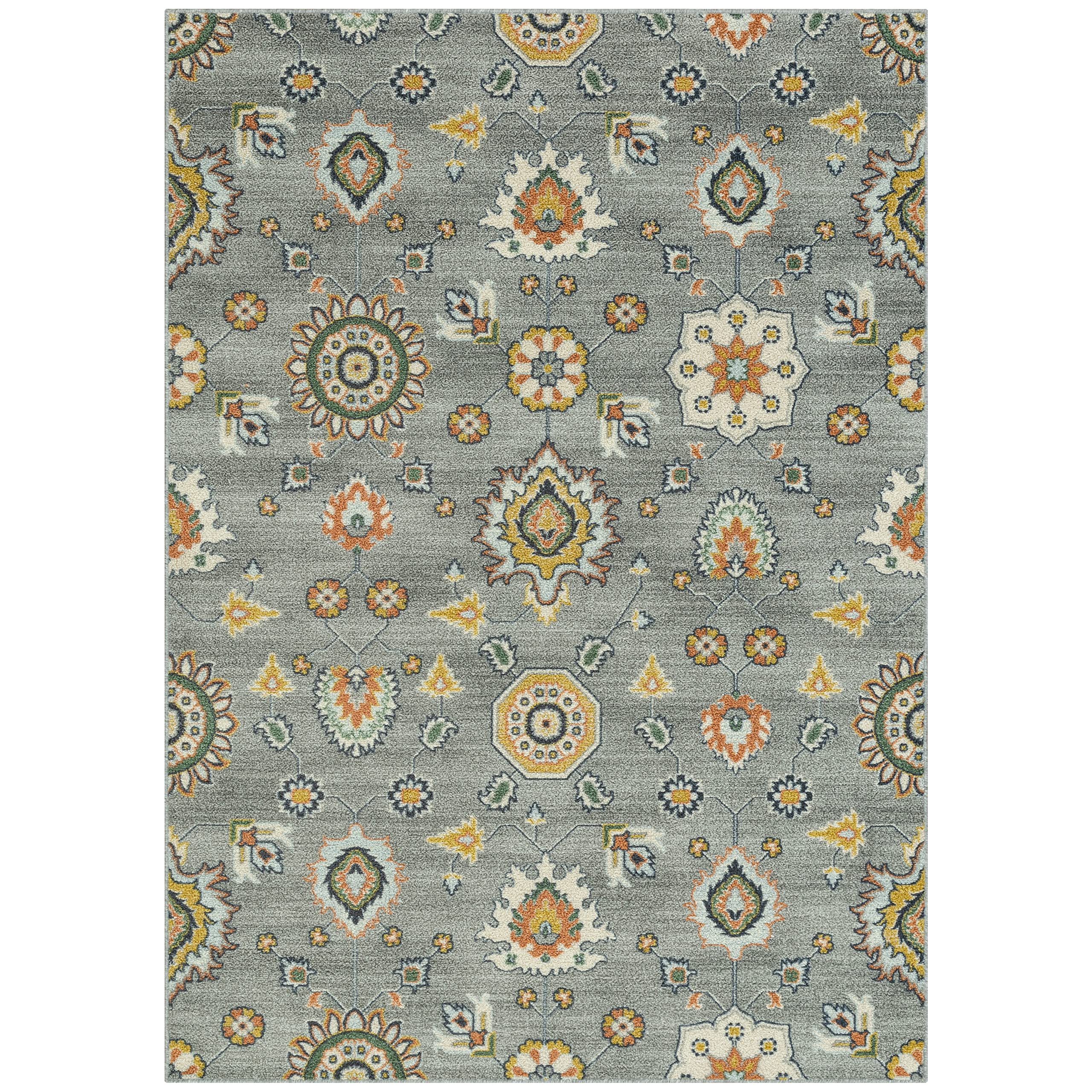 Maples Rugs Fleur Contemporary Motif Livingroom & Bedroom Rugs Non Skid