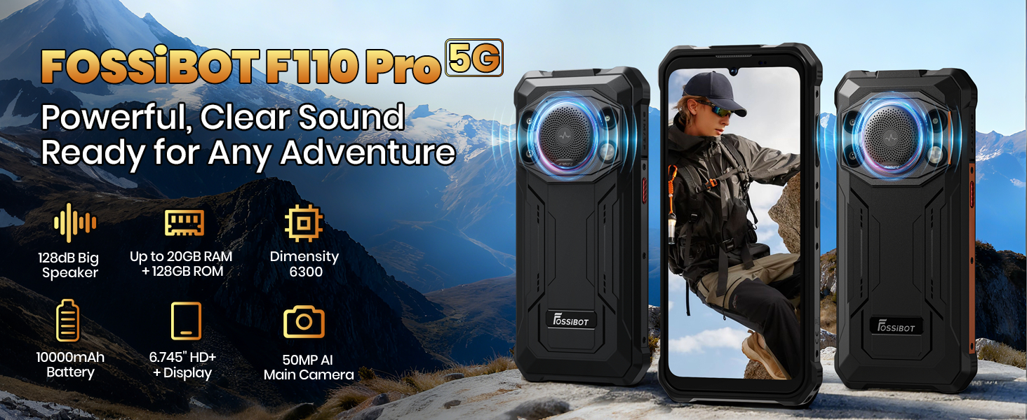 Amazon.com: FOSSIBOT F110 Pro Rugged Smartphone Unlocked 5G