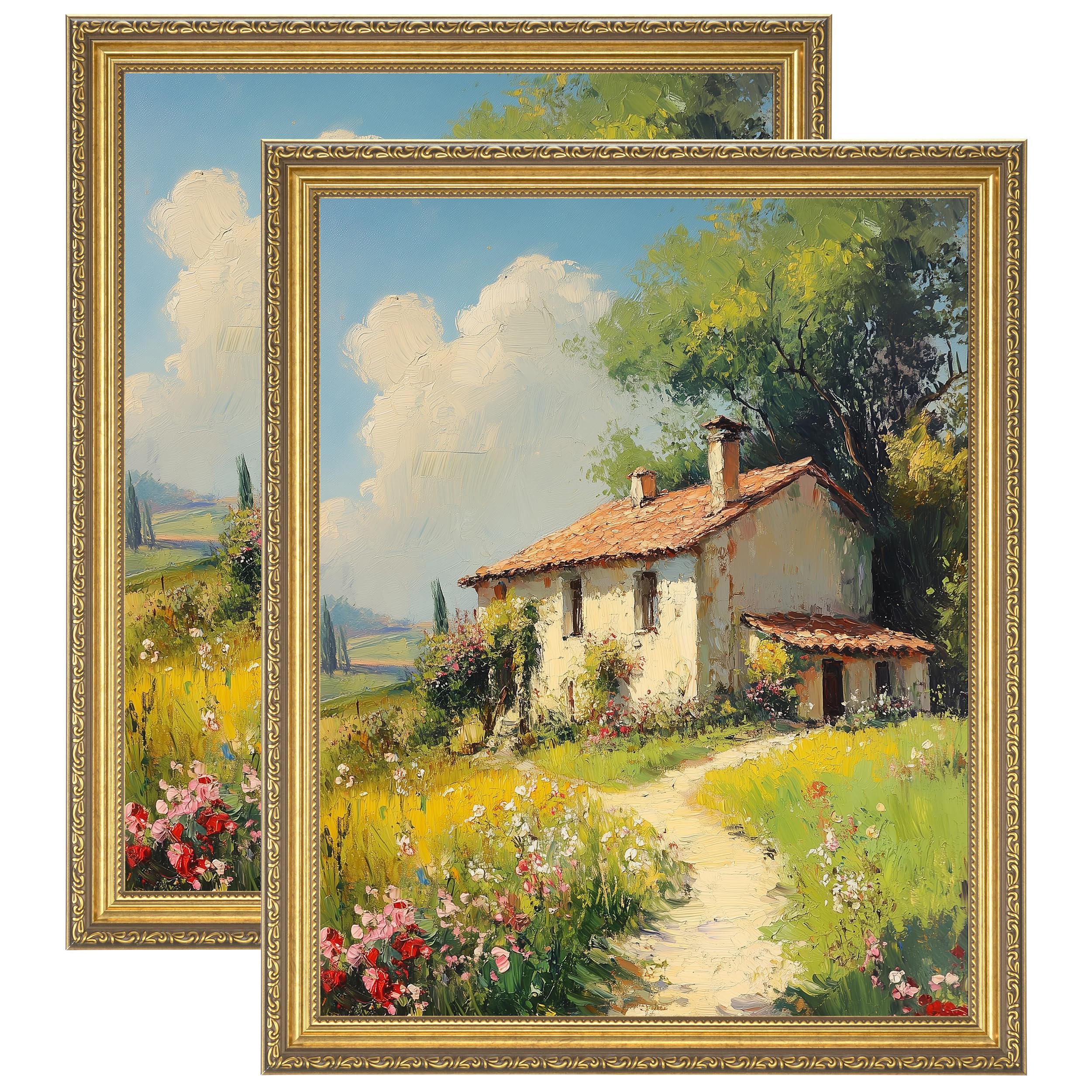eletecpro 16x20 Picture Frames Set of 2 with Clear Acrylic Cover, Gold
