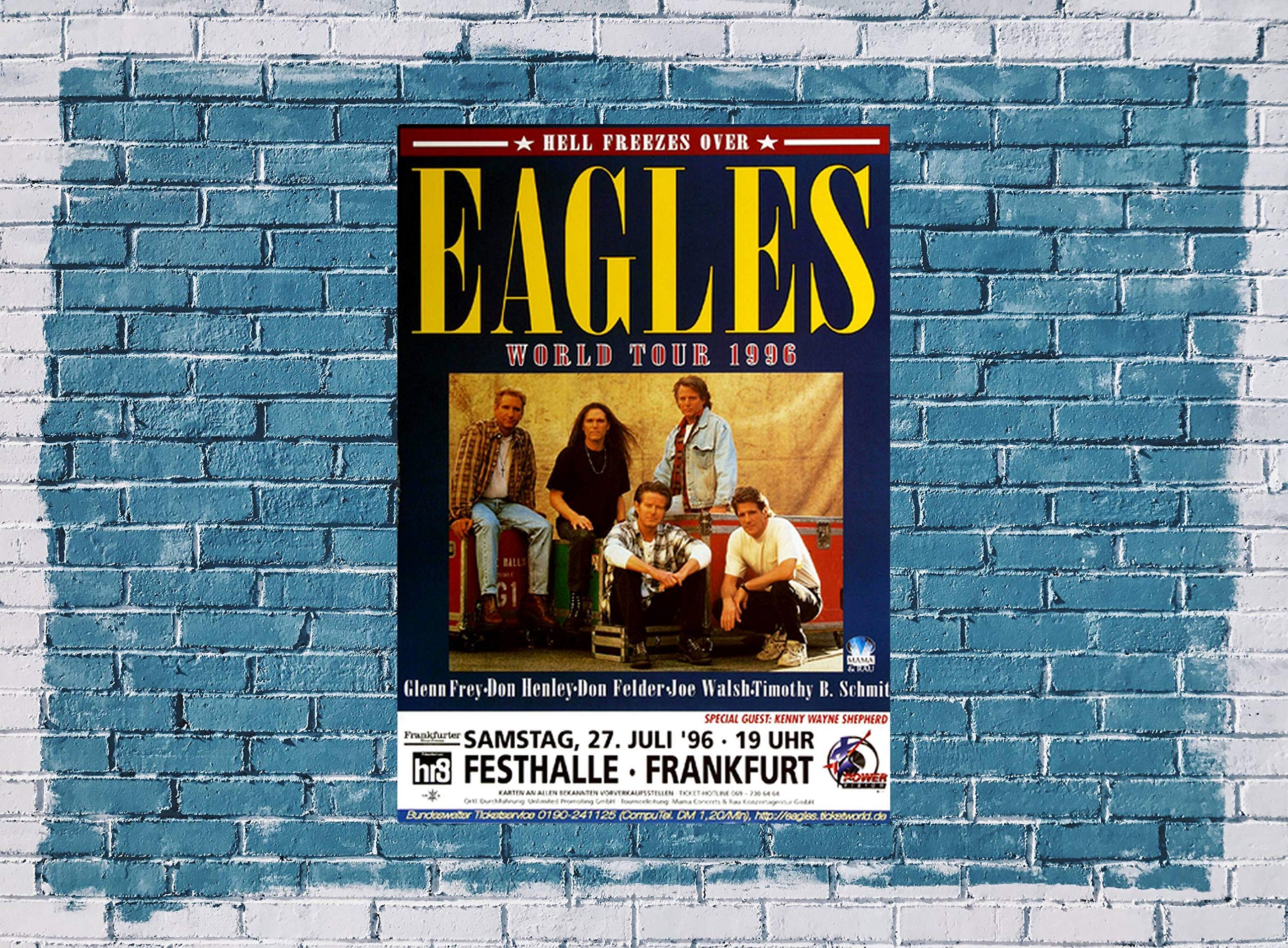 The Eagles - Hell Freezes Over, Frankfurt 1996 » Konzertplakat/Premium Poster | Live Konzert Veranstaltung | DIN A1 «