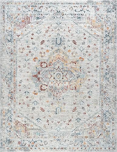 Miniatura 7 de Alfombra de área de 8 x 10 pulgadas, alfombras tradicionales de área grande para sala de estar, comedor, dormitorio, entrada o cocina, Alfombras