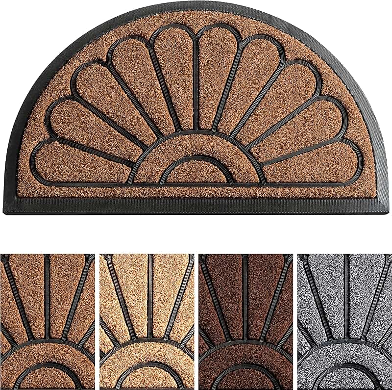 half moon door mat outdoor