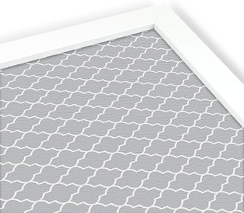 Miniatura 4 de PinPix Tablero de anuncios de corcho personalizado de 30 x 20 pulgadas, tablero de póster gris cuatrifolio con un tablero de fotos estilo lienzo,