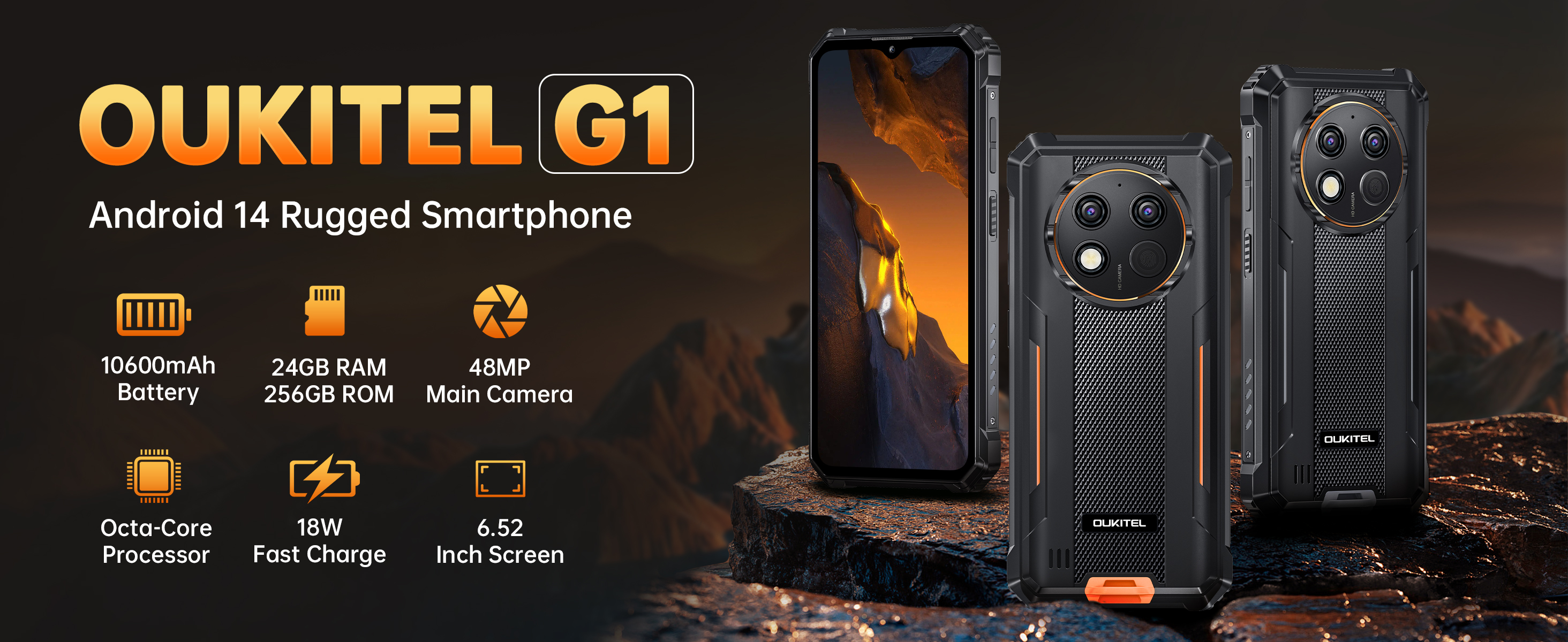 OUKITEL G1 24GB/256GB スマートフォン Sca24c4a144014d86a9eb437cfc24d