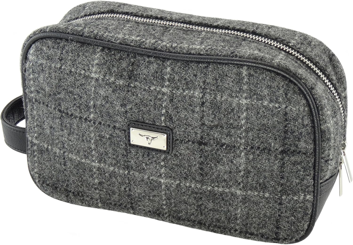 tweed wash bag