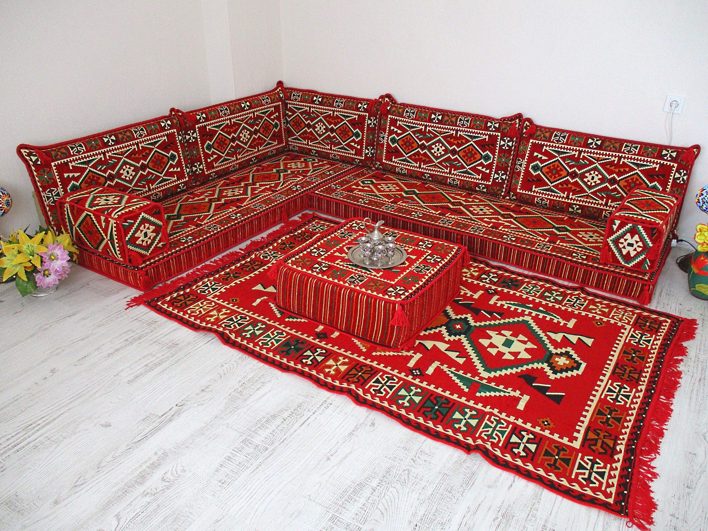 Arabic Floor Seating Arabic Corner Floor Sofa Arabic Majlis Sofa ...