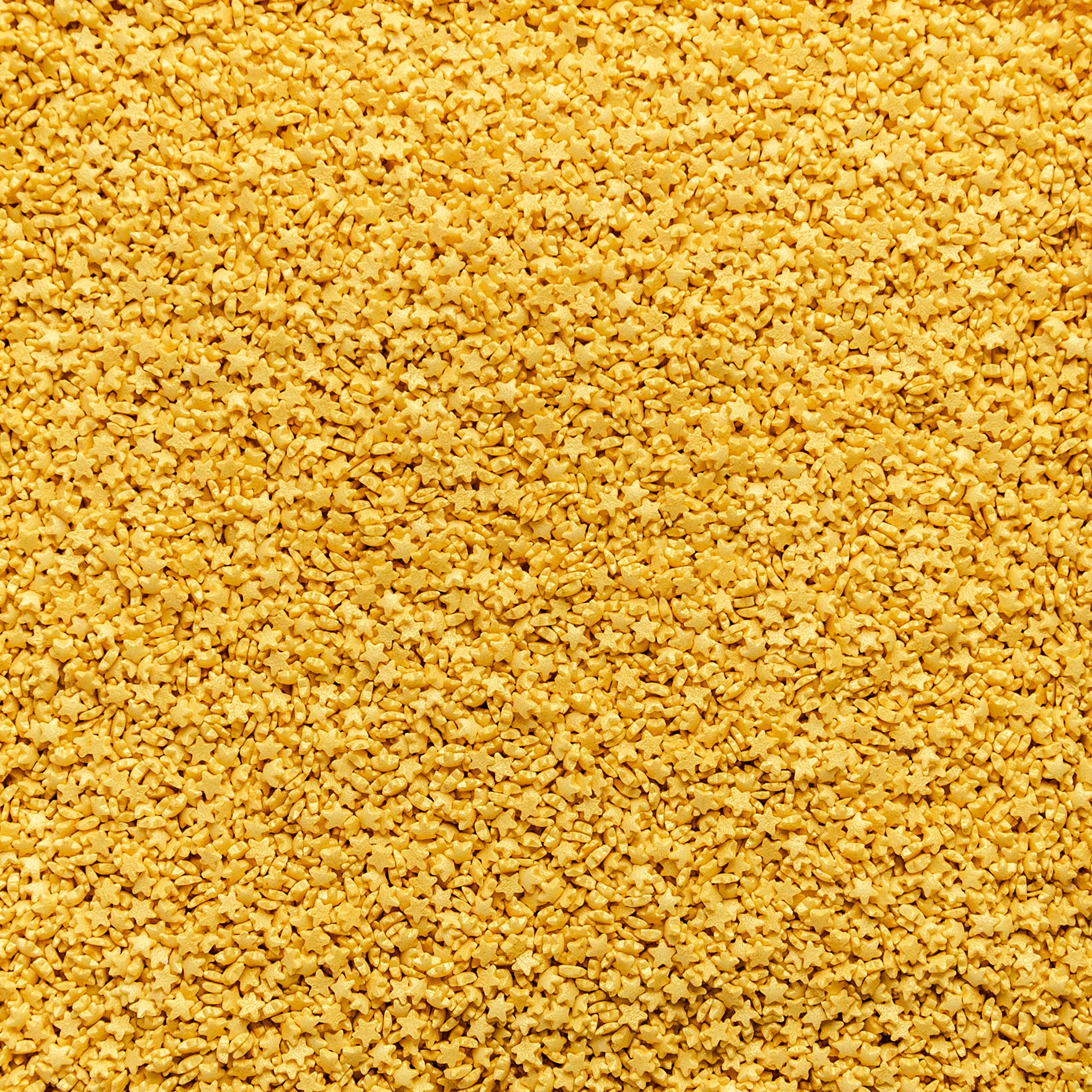 simply topps Mini Gold Glimmer Stars Sugar Sprinkles 25g Cake & Cupcake Decorations