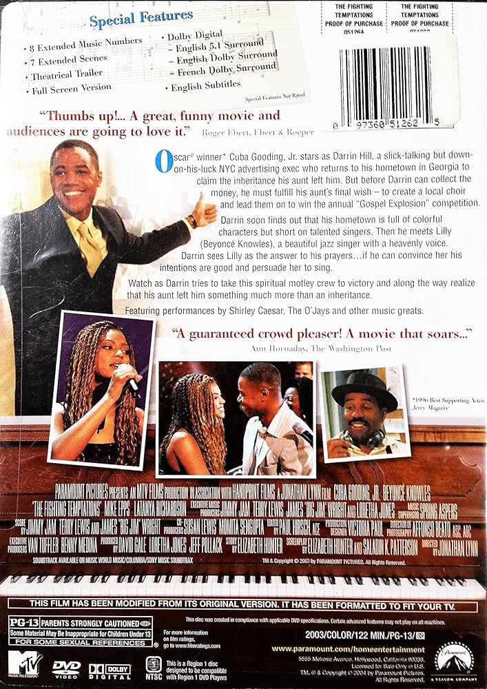 その他 FIGHTING TEMPTATIONS Amazon.com: The Fighting Temptations : Darrell Vanterpool