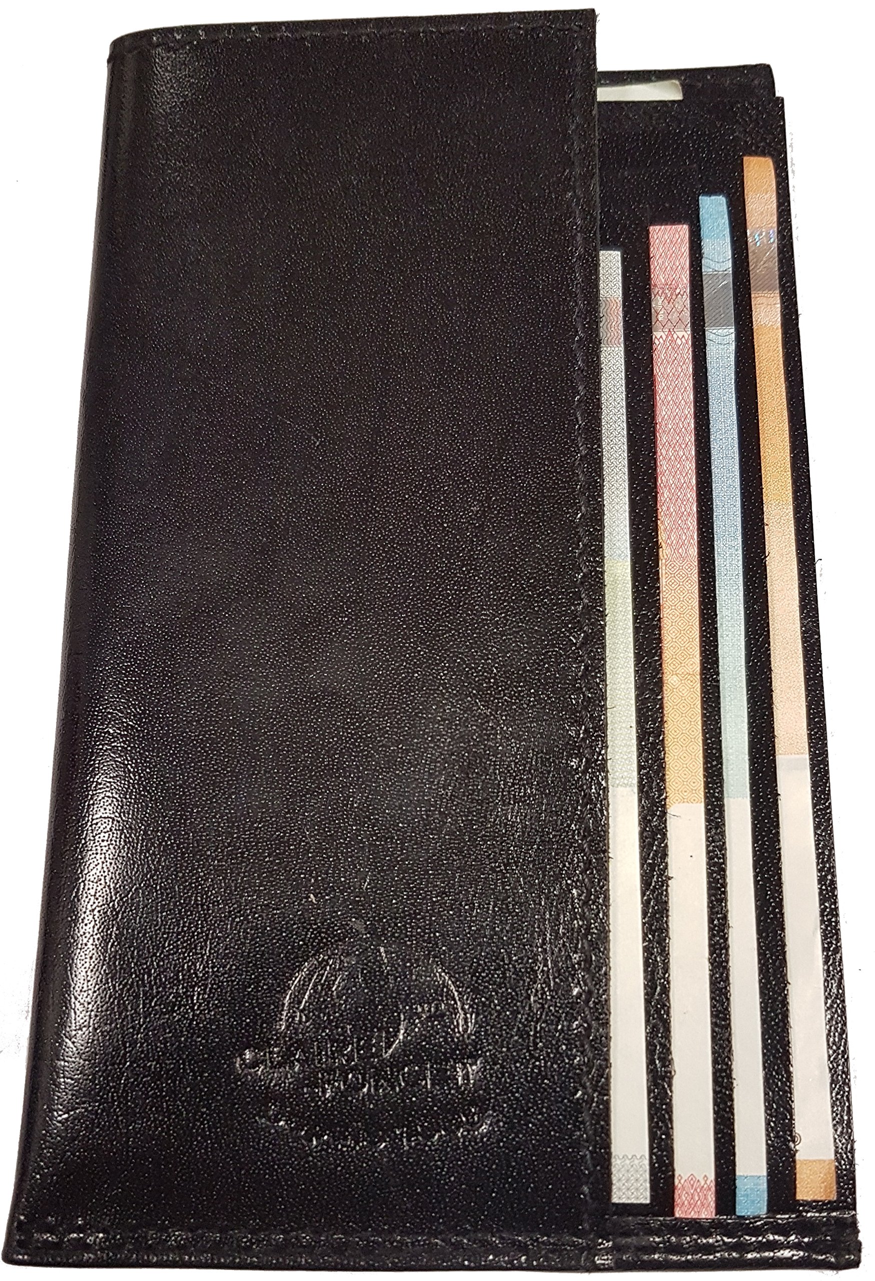 Portefeuille Serveur, Portefeuille Serveuse, Porte Billets en Véritable Cuir de Buffle Premium épais et Rigide Garçon de Café, Bar, Brasserie, Restaurants
