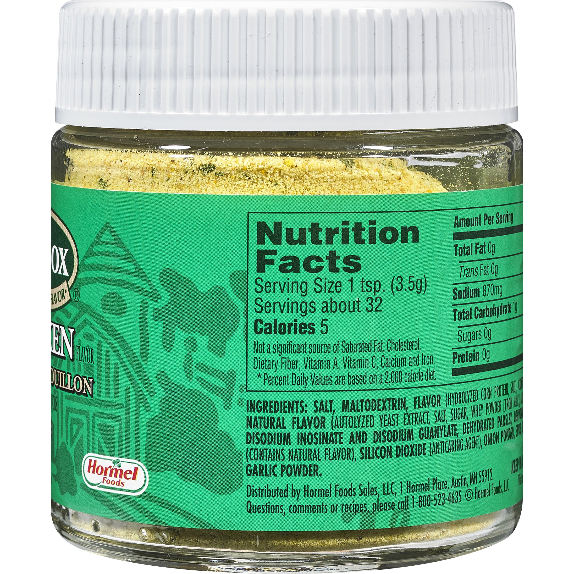 HERB-OX Chicken Bouillon Granules, Chicken Stock Seasoning, 12-Pack of 4 oz Jars
