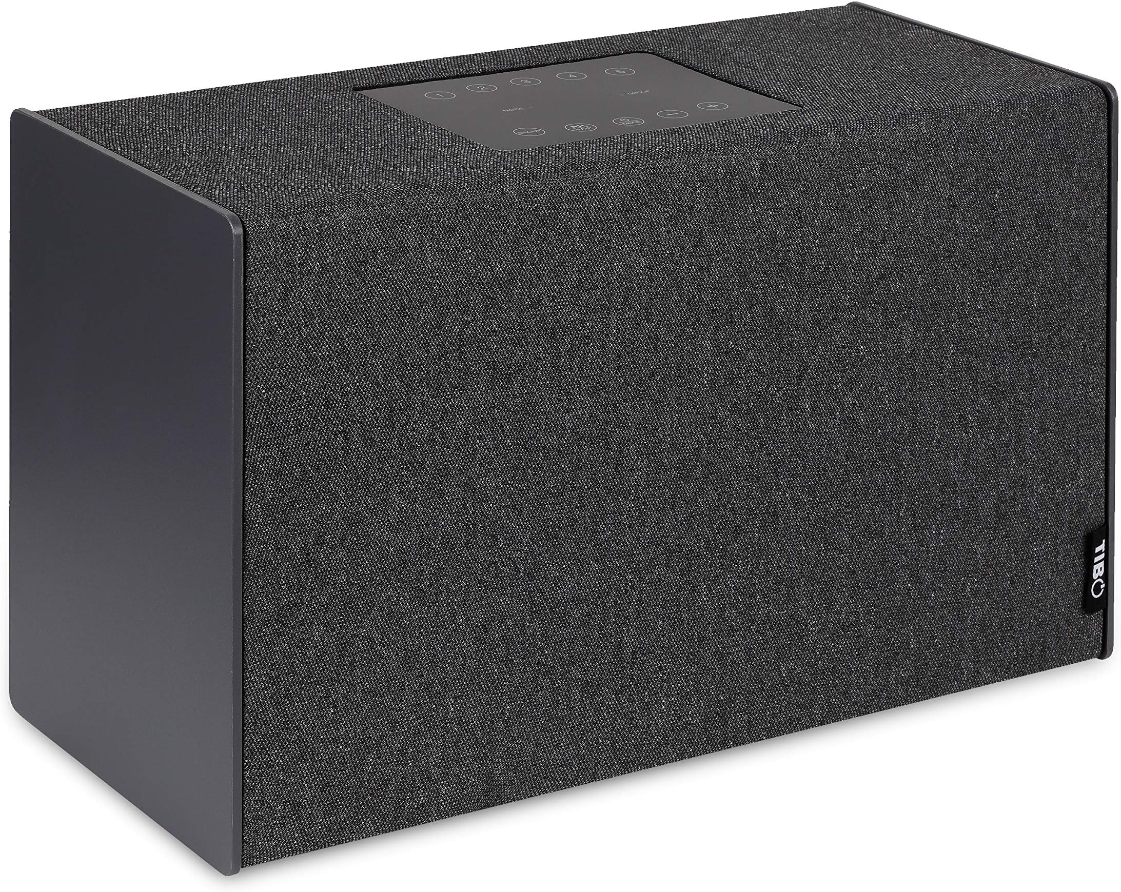TIBO Kameleon 6 | Wifi & Bluetooth Speaker | Multi Room Hi-Fi Speaker with Internet Radio & 3 Interchangeable Side Panels | Grey