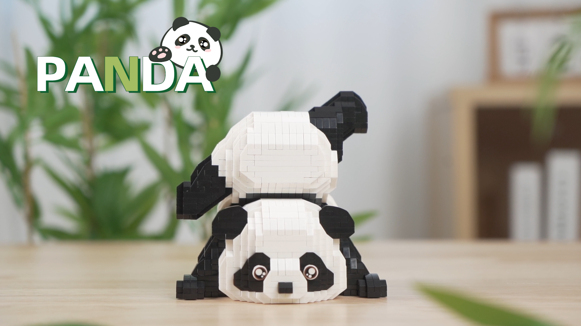 JEKCA Building Blocks ST19AM01 – Set 370 Pezzi 'Panda Mini 01S' – Scultura Da Costruire Per Adulti