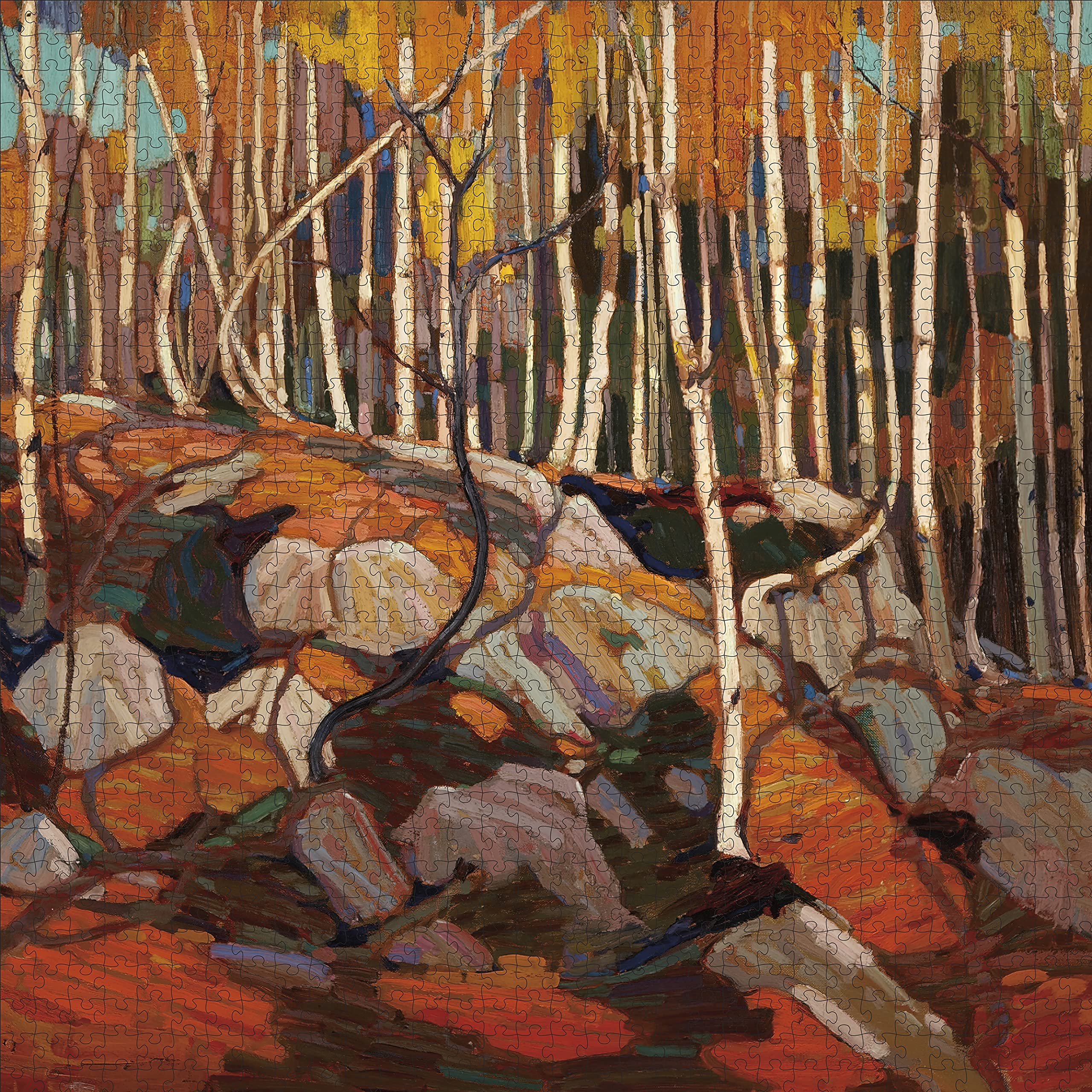 Pomegranate 1000-Piece Jigsaw Puzzle for Adults, Tom Thomson's The Birch Grove Autumn, Matte Finish, Snug Fit - Image 3
