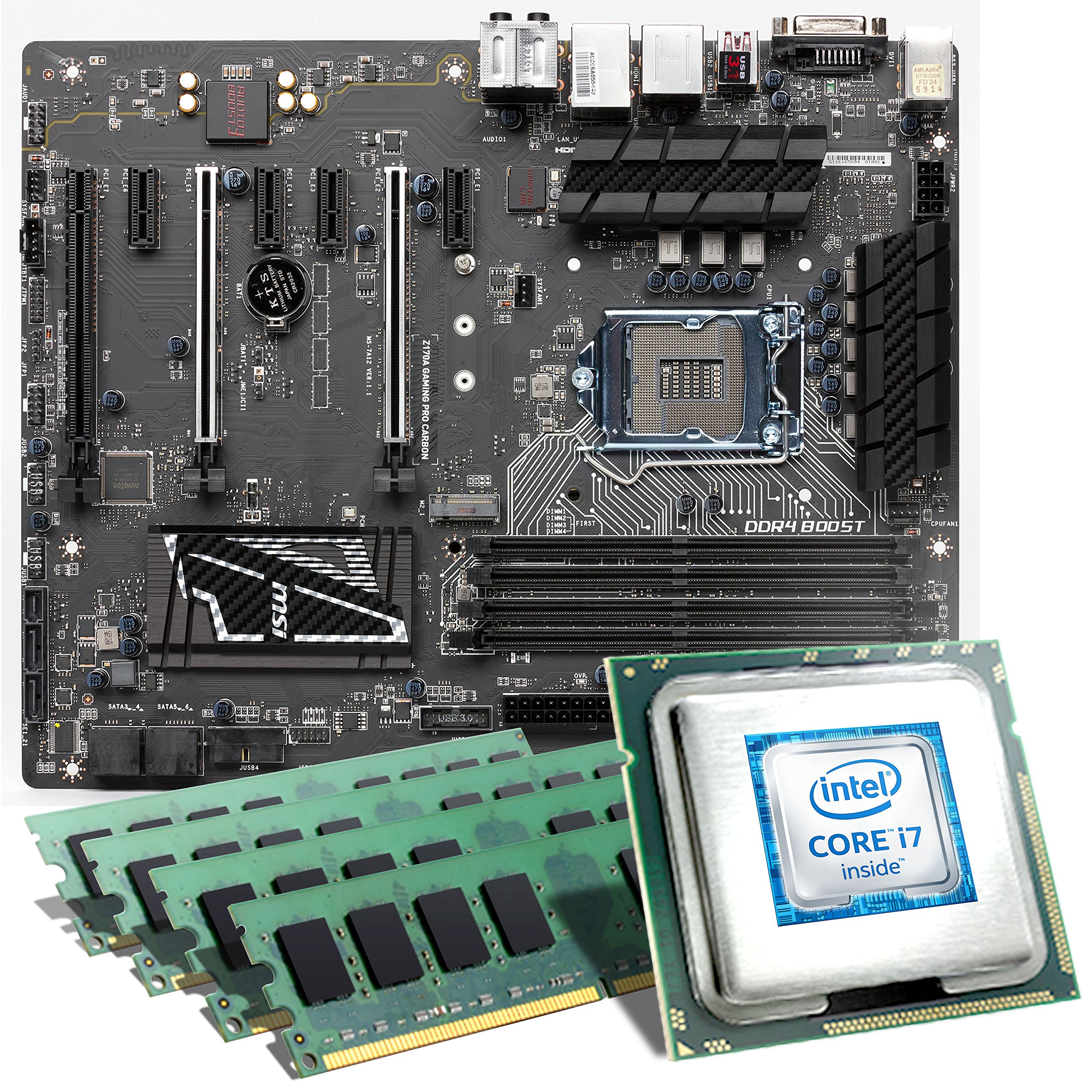 Intel Core i7-6700K / MSI Z170A GAMING PRO CARBON Mainboard Bundle 
