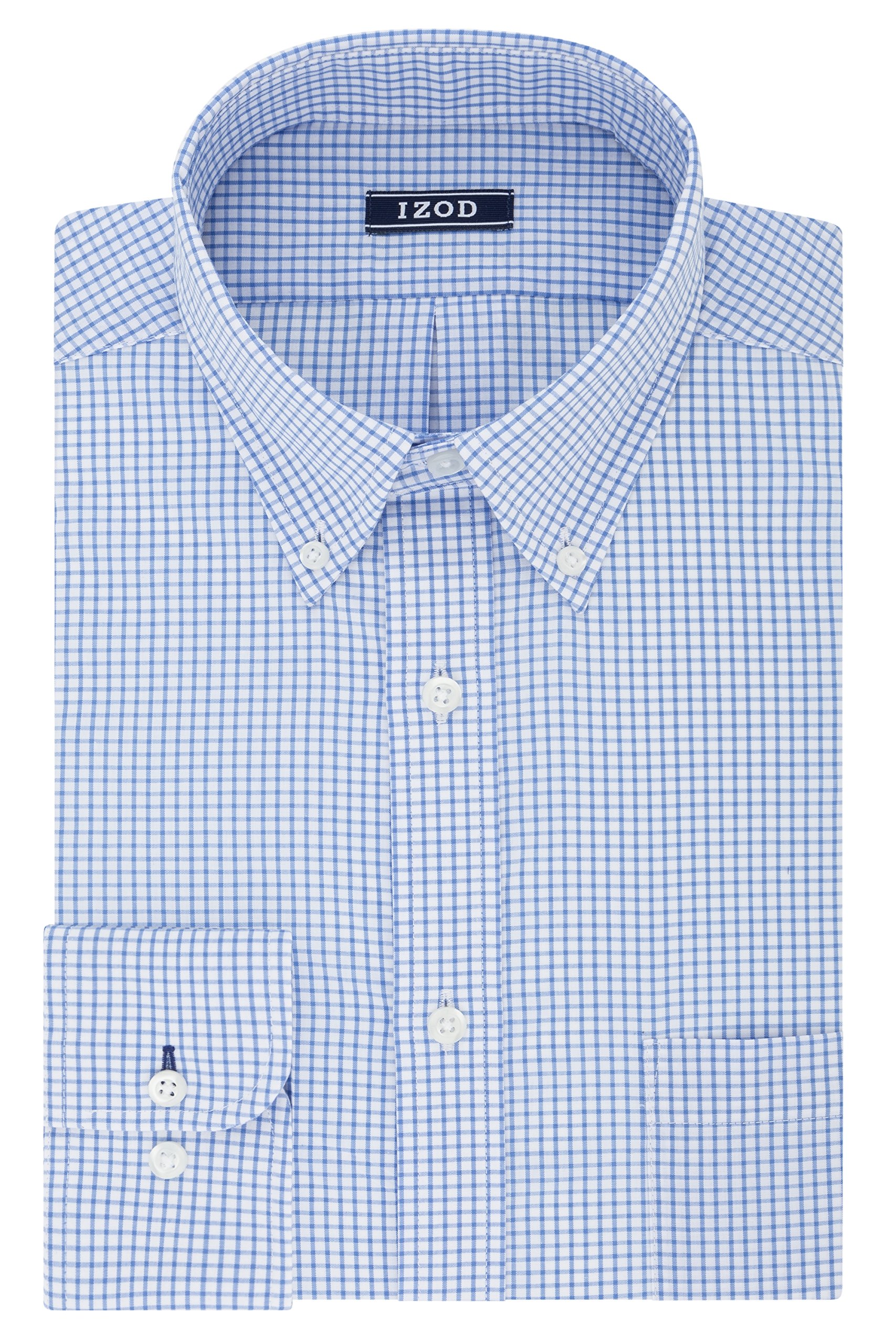 IZOD mens Tall Fit Dress Shirts Stretch Check Big and Tall