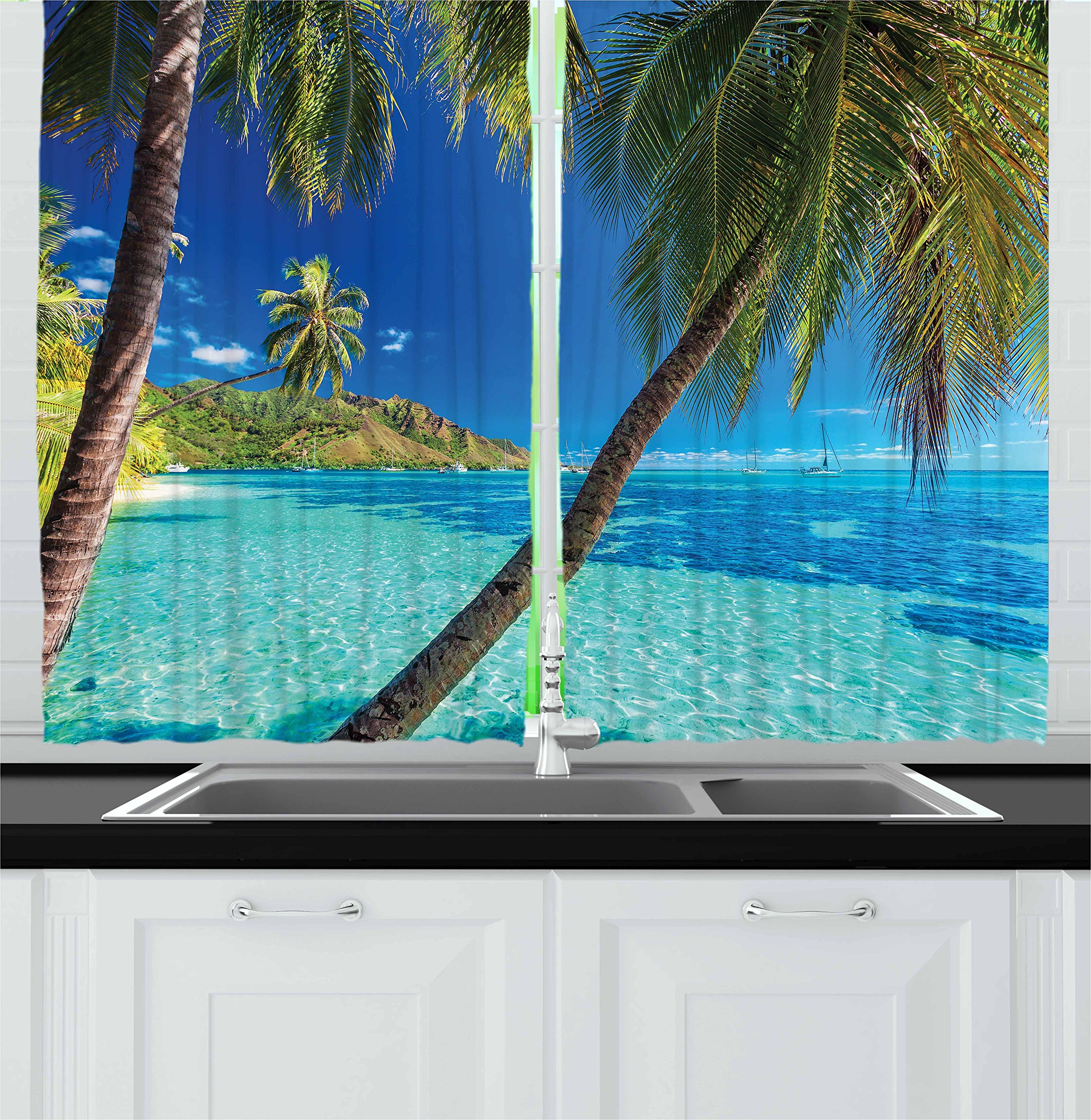 Tropical Kitchen Curtains Curtains & Drapes 2023