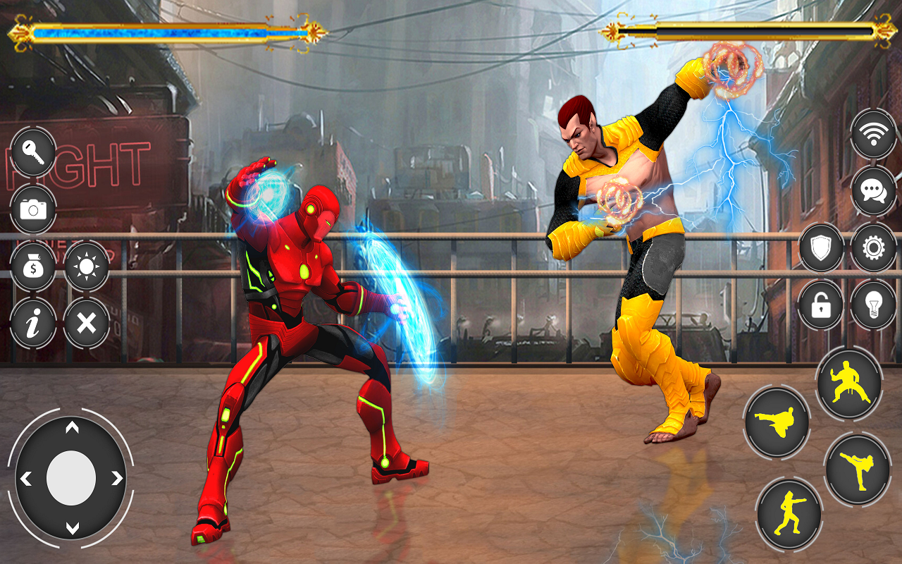 Superhero Kung Fu Gym Fighting Game - Ninja Fighting Cage