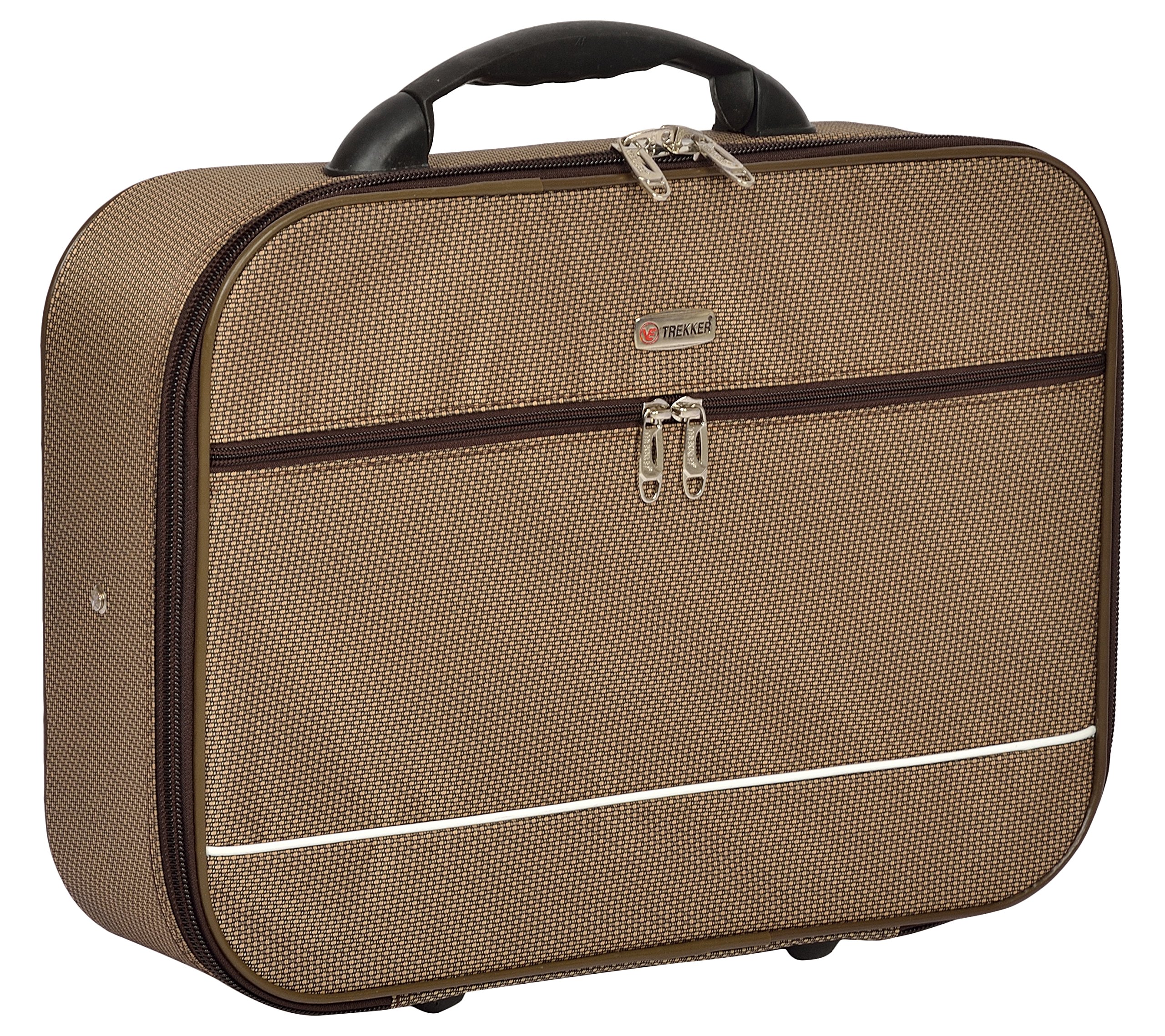 TREKKER Polyester 32.5 cms Brown Softsided Cabin Luggage (CKo-N18BR)