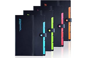 FANWU 4-Pack Expanding File Folders: The Ultimate Filing Organizer for Home, School, and Office
