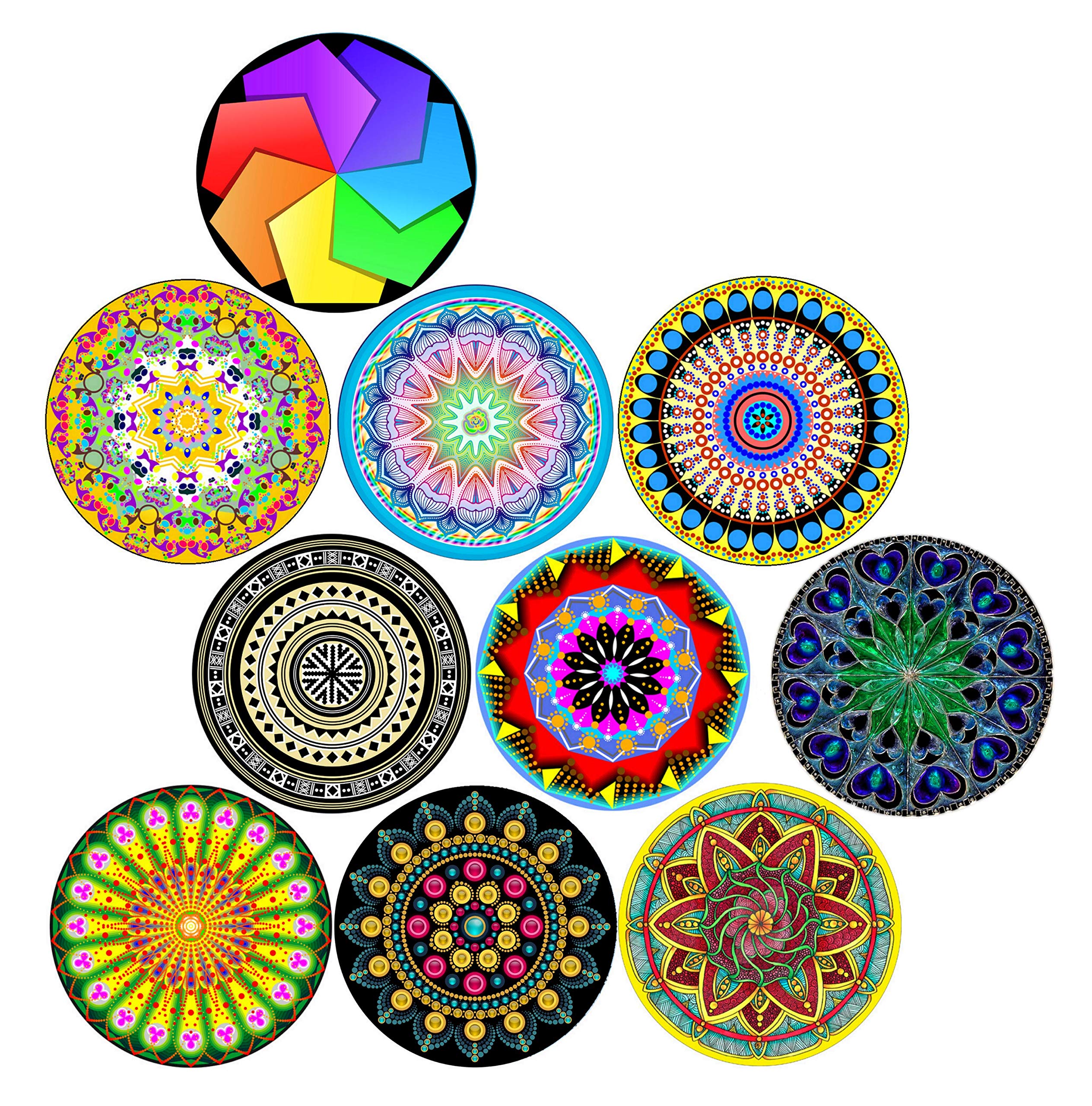 Mouse Pad Pack Mat Mandalas Bulk Mouse Pads Excellent Quality 10 Different Pads Designs Mousepad for Laptop and Desktop