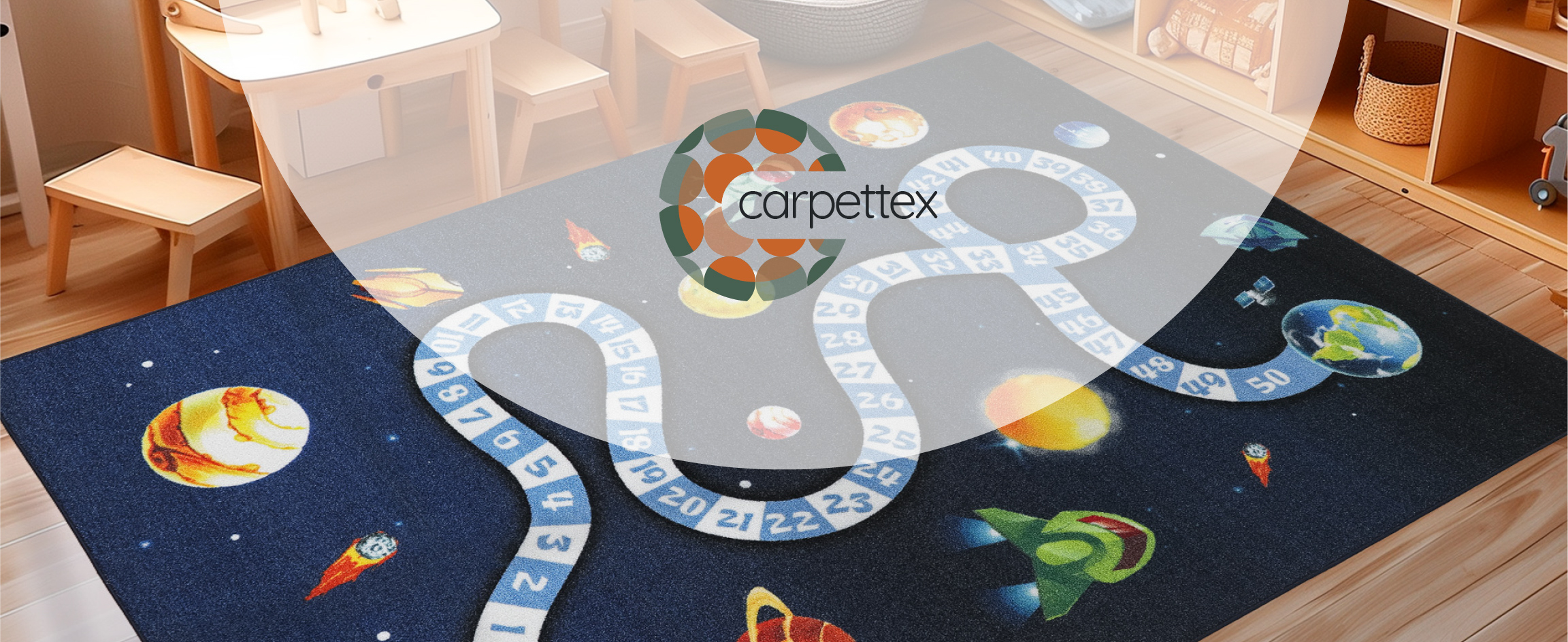 Vloerkleed Matti – Speels slangenvloerkleed voor de kinderkamer – Day at the Zoo