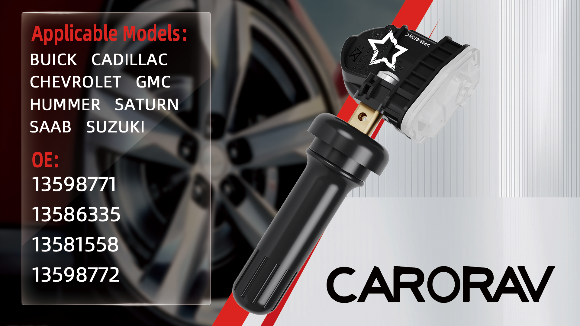 TPMS Capteur Pneu Compatible Avec GMC Pour Terrain Pour Yukon