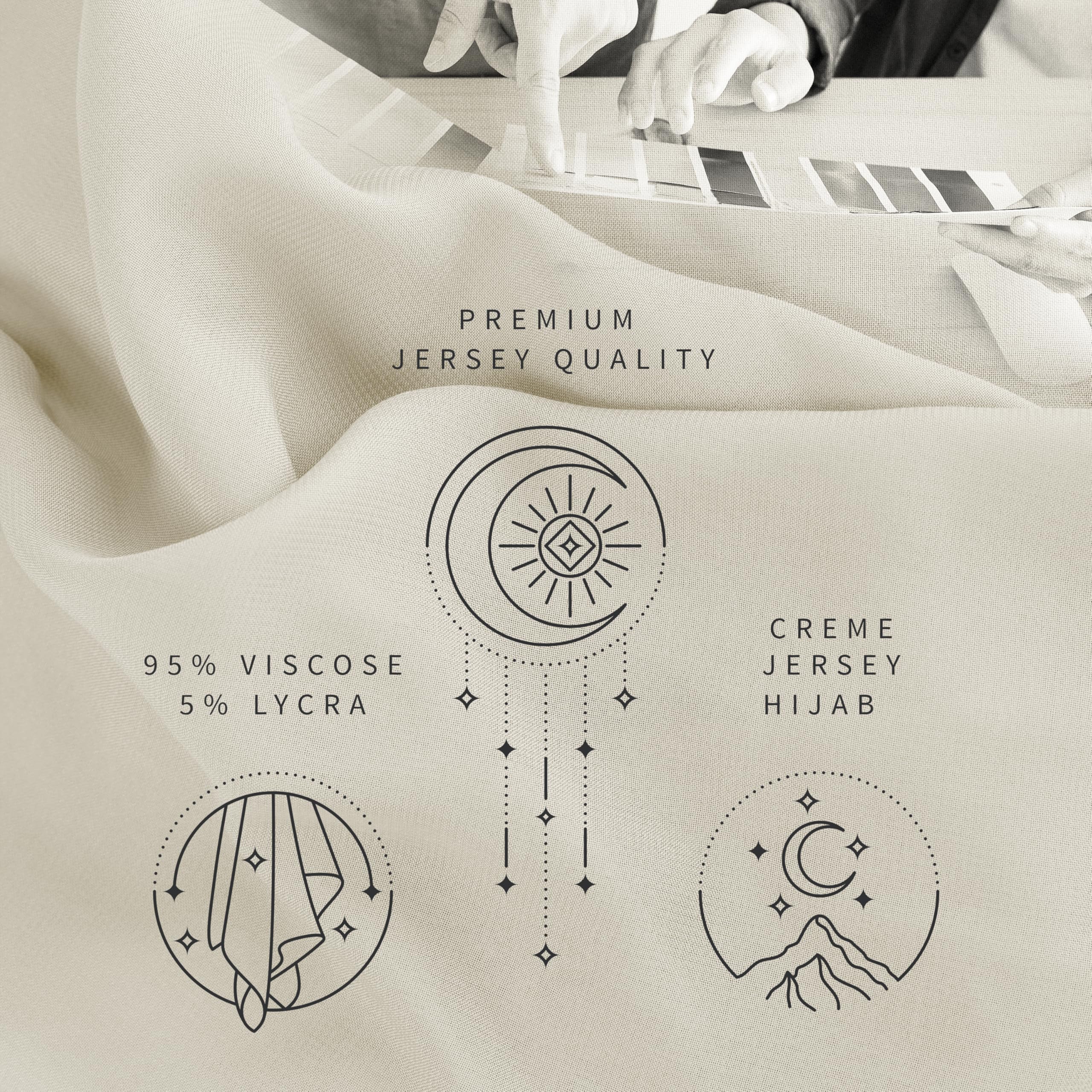 Hijab jersey dla kobiet - Hidżab z dżerseju - Długie chusty hidżabu - Muzułmański hidżab - Szal hidżabu - 180x70 cm