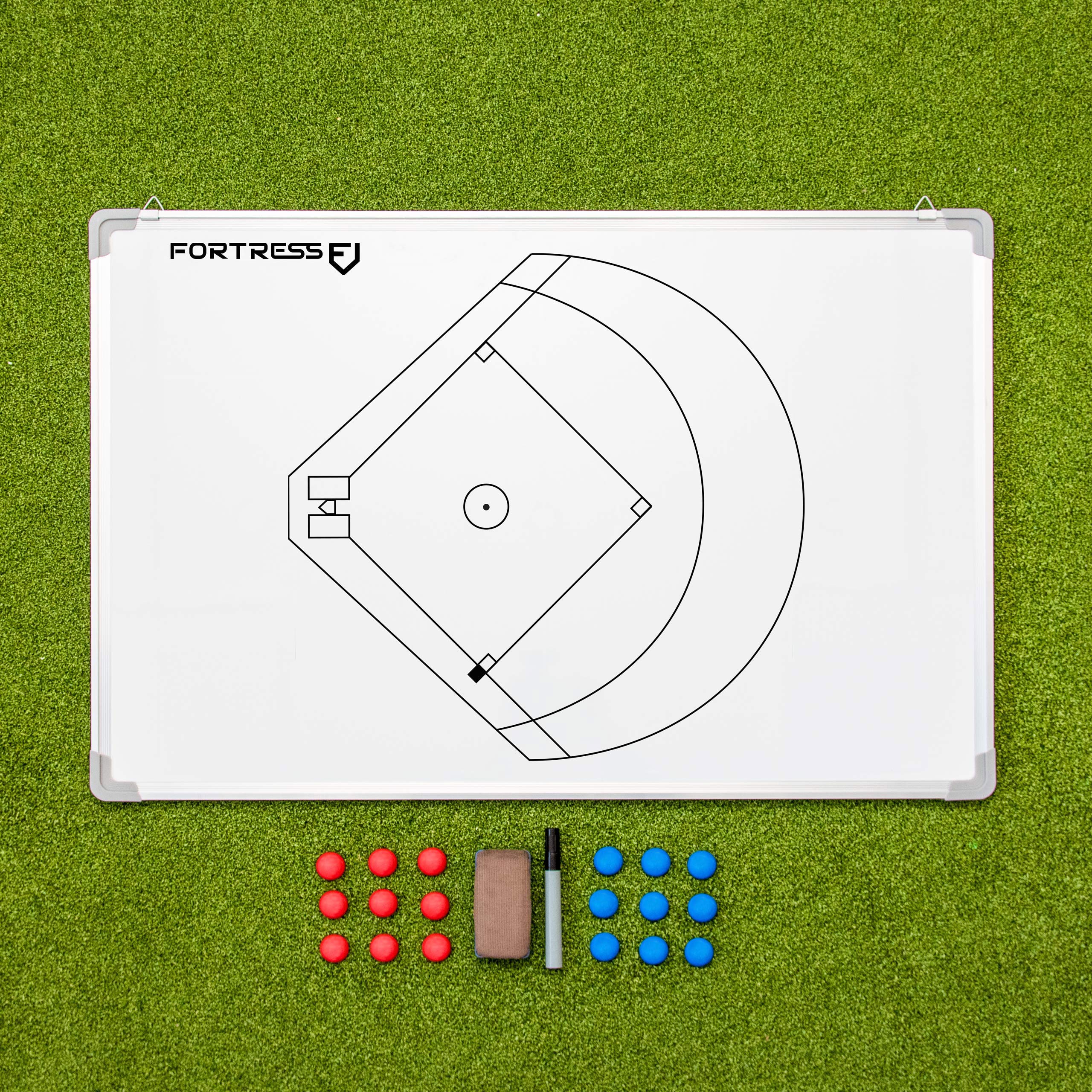 FORZA Sportowa tablica treningowa 90 cm x 60 cm | 13 opcji sportowych | dwustronna tablica taktyczna (piłka nożna Aussie Rules Football)