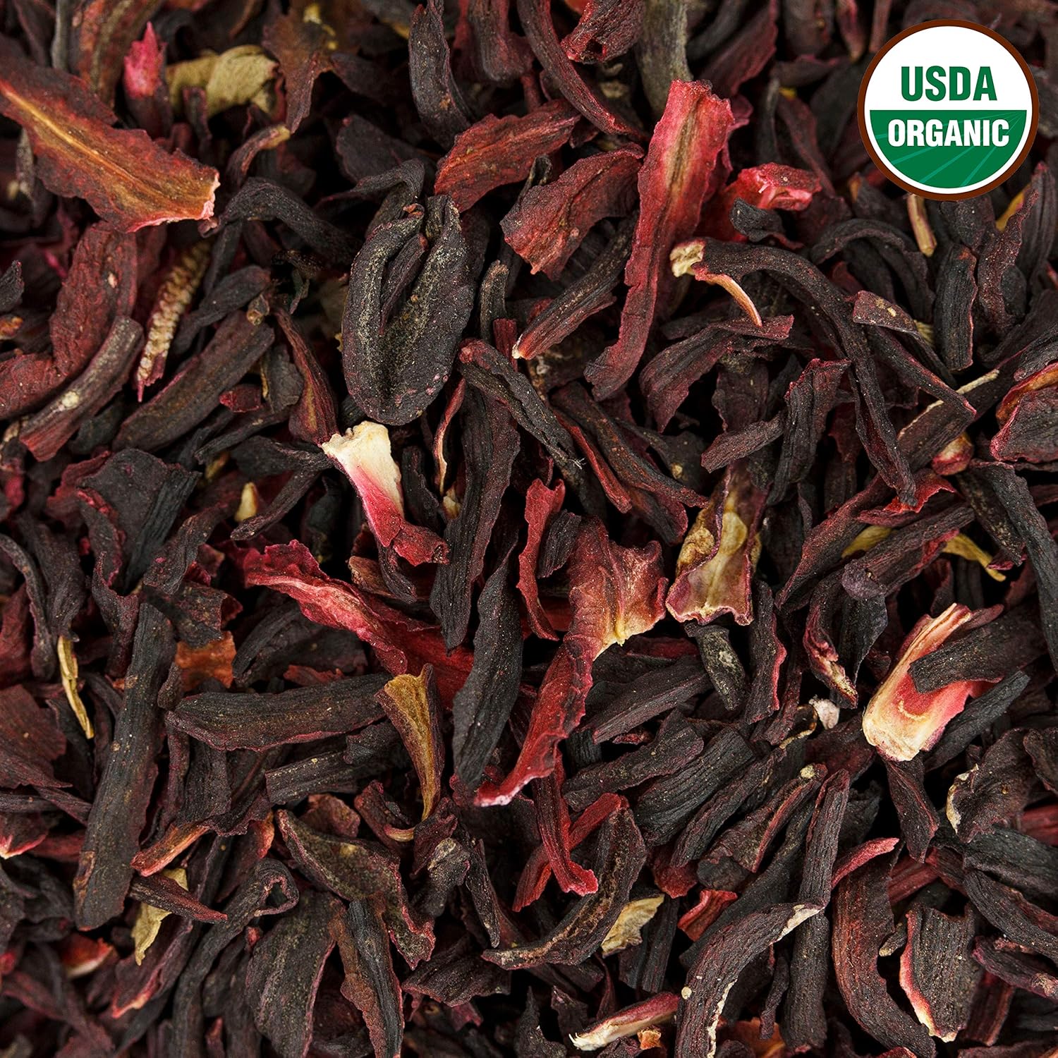 Hibiscus Tea 1LB (16Oz) 100% CERTIFIED Organic Hibiscus Flowers Herbal Tea (CUT&SIFTED), Caffeine Free Tea (200+ cups) 1 lb. Bulk Resealable BPA-Free Bag - Image 4