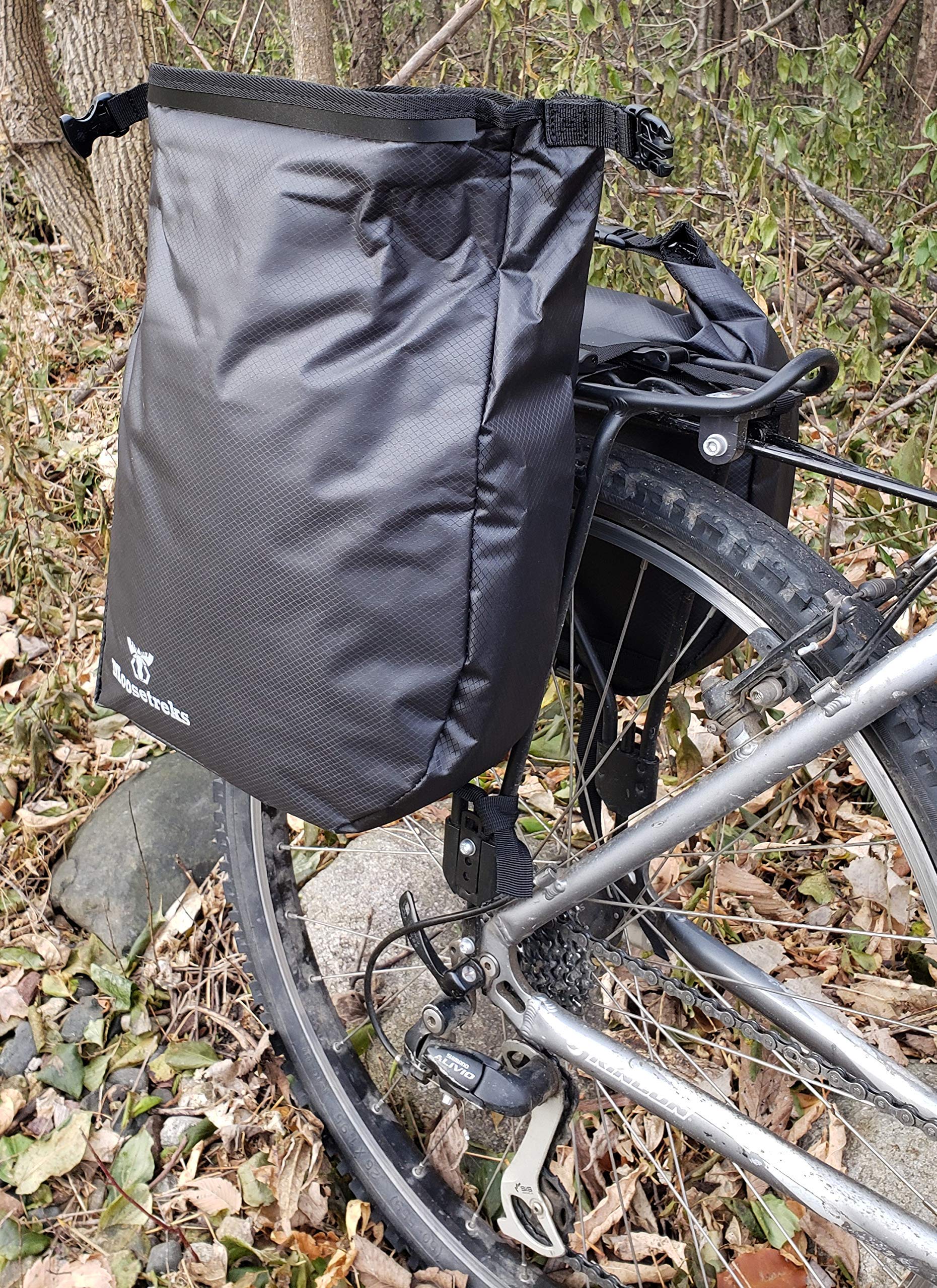 Moosetreks Bikepacking Rear Rack Saddle Pack | Water Resistant Dual ...