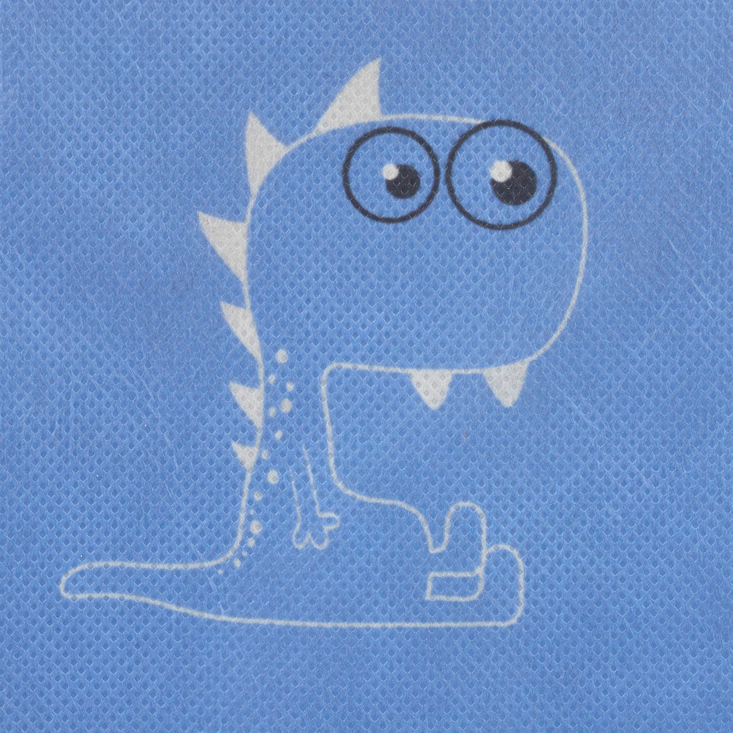 Relaxdays 3 Scatole, Scaffale, Bambini & Bambine, Design-Dinosauro Armadio Cameretta Hbt 89 X 27.5 X 30 Cm, Colorato, Vello, Ferro, Plastica, 89 X 27.5 X 30 Cm