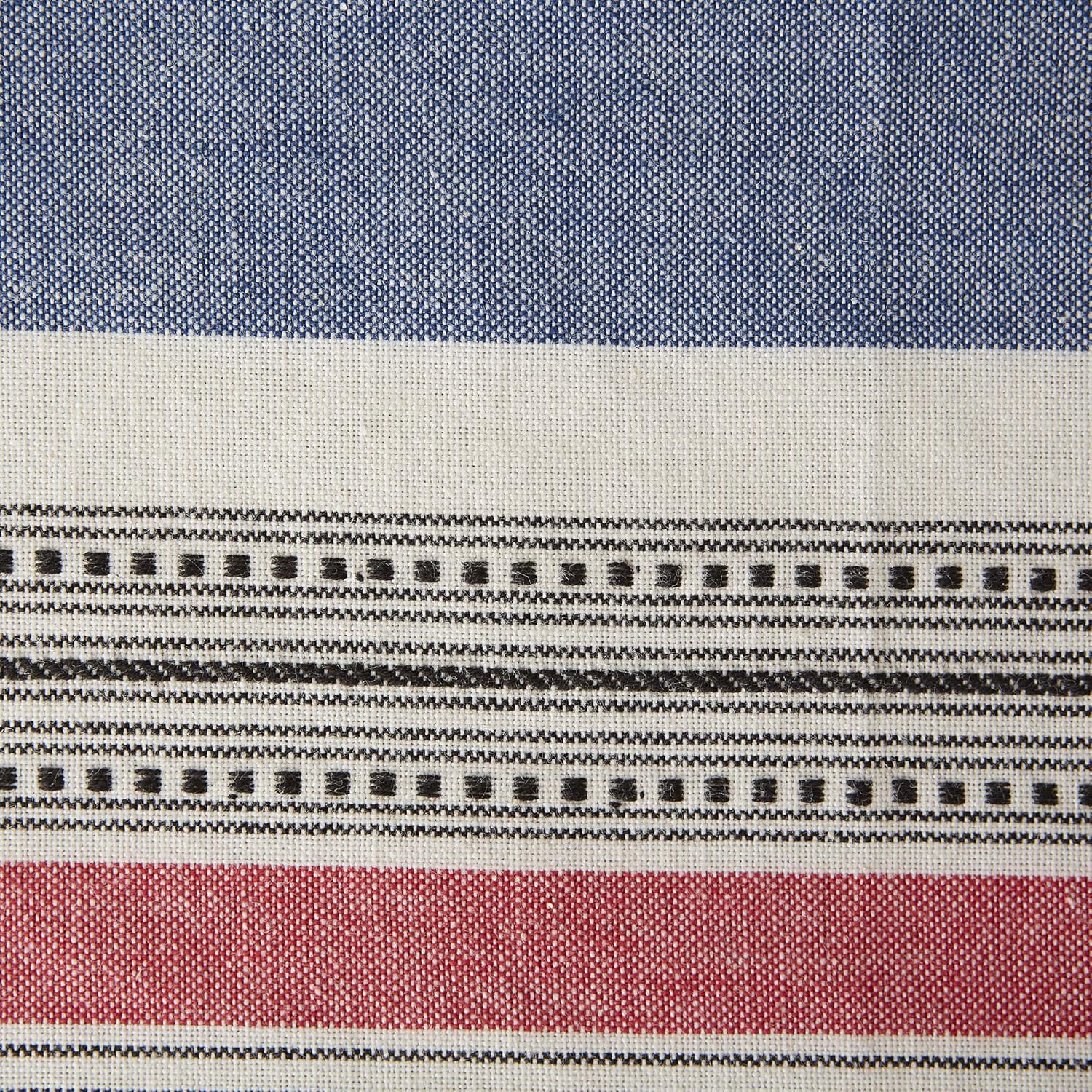 Mediterranean Stripe Multicolor Vinyl Placemat Set of 6