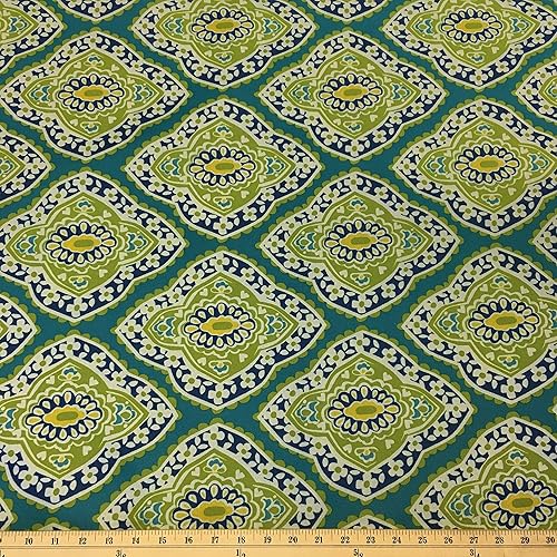 Tela de lona estampada The Yard, impermeable, para exterior, 60 pulgadas de ancho, 600 denier