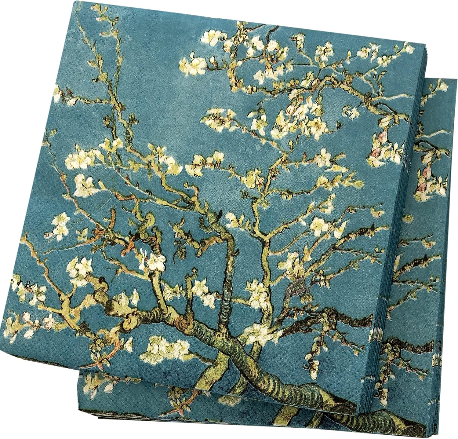 20ct 13x13 Almond Decorative Napkins for Decoupage, Floral, Mother's Day, Father's Day, Fall, Thanksgiving, Paper, Lunch, Dinner, Cocktail, Beautiful