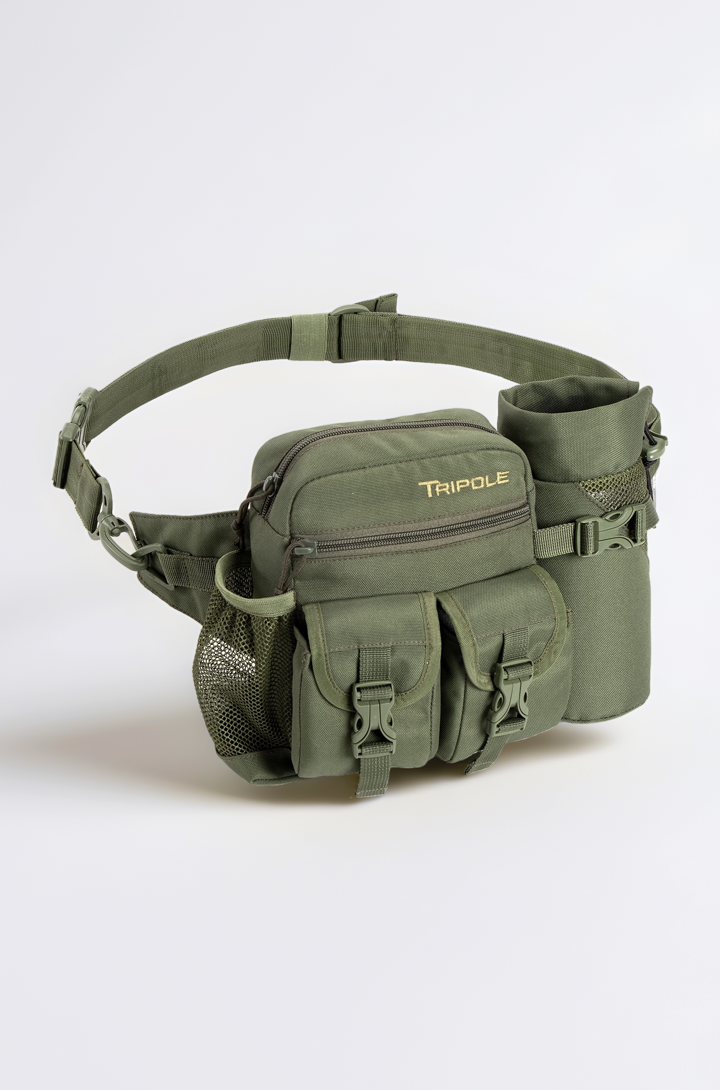 Tripole Waist Pack with Detachable Bottle Holder - Multi-Utility Waist and Sling Bag for Hiking, Cycling, and Backpacking