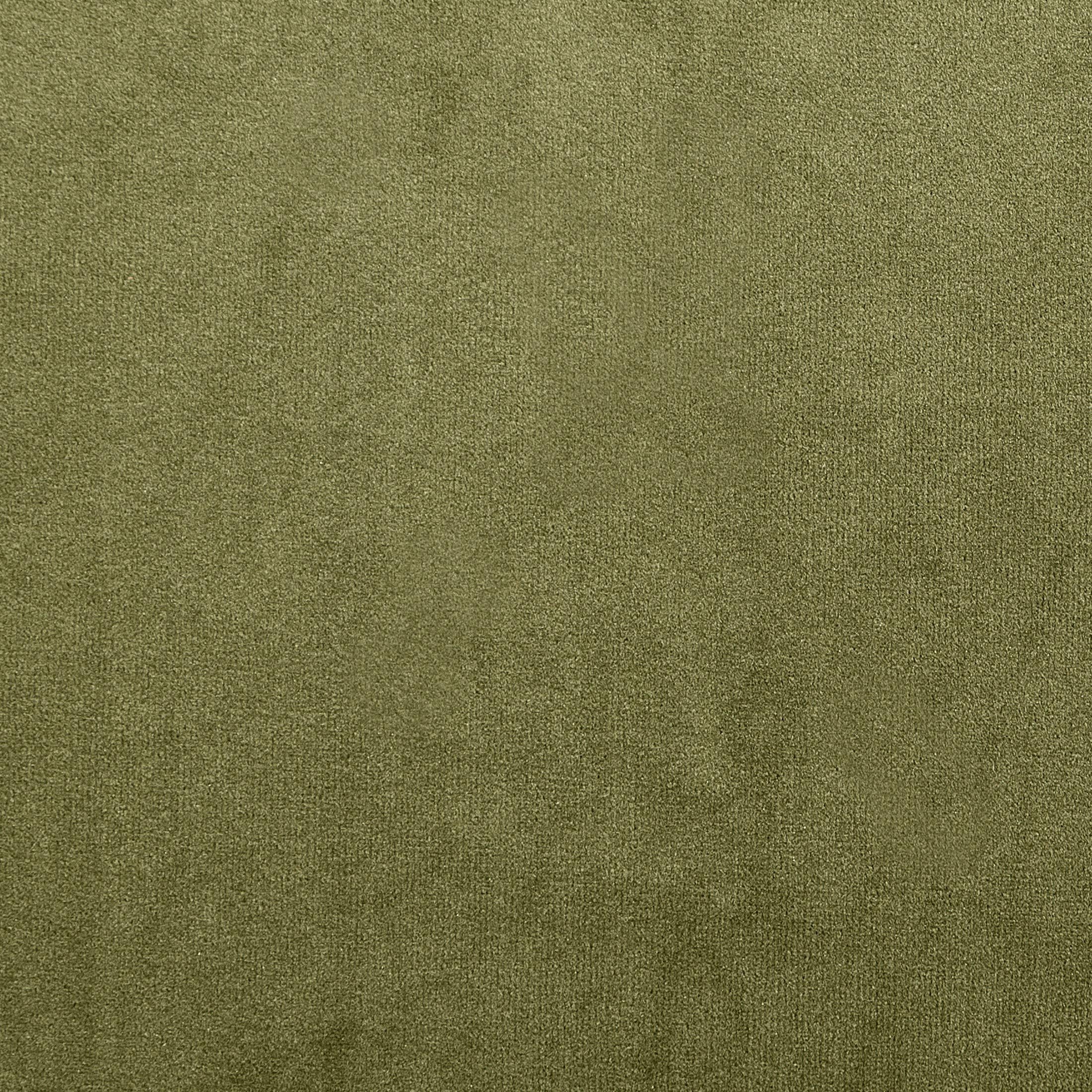 Eurofirany RIA Rideau Velours Doux à Galon Fronceur, 1 Pièce, Occultant Thermique pour Salon et Chambre, 140x270cm (L x H), Vert Olive