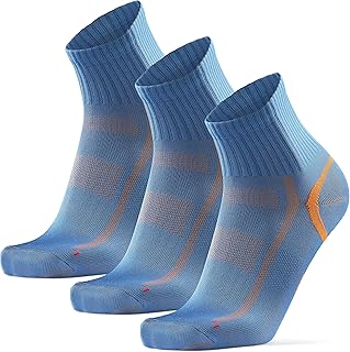 DANISH ENDURANCE 3 Pack Quarter Athletic Socks, Breathable for Men & Women