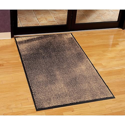 Miniatura 8 de Guardian Silver Series Tapete de Entrada para Interiores Walk-Off, Vinilo/Polipropileno, 4'x6', Negro/Rojo