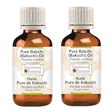 Greenwood Essential Babchi Bakuchi Oil Psoralea corylifolia | Cold Pressed | Natural | Undiluted | For Diluting Essential Oils | For Skin & Massage | Men & Women | 100ml X 2 6.76 oz