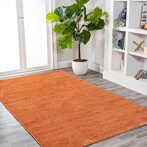 Miniatura 5 de Eyely UES100M-4 - Alfombra de área para interiores de pelo bajo supersuave, informal, contemporánea, sólida tradicional, dormitorio, cocina, sala de